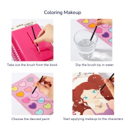 Cuaderno creativo de la pequeña maquillista – Princesas en el baile