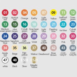 Marcadores acrílicos en estuche blando (36 colores)