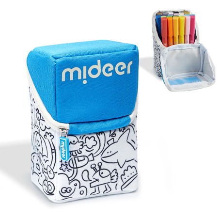 Rotuladores acrílicos con punta pincel en estuche blando (24 colores)