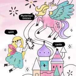 Libro para colorear acuarelable - Unicornio