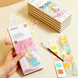 Libro para colorear acuarelable - Unicornio