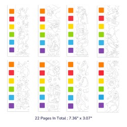 Libro para colorear acuarelable - Dinosaurios