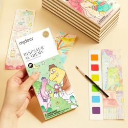 Libro para colorear acuarelable - Dinosaurios