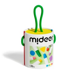 Cubo de 36 crayones de secado rápido, suaves y lavables