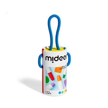 Cubo de 12 crayones de secado rápido, suaves y lavables