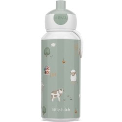 Botella campus Pop-up 400 ml Pequeña granja - Little Dutch