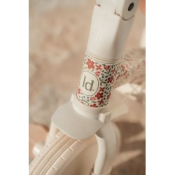 Triciclo con barra blanco flores - Little Dutch