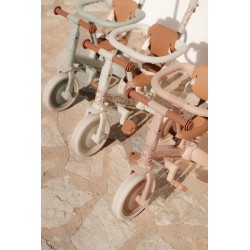 Triciclo con barra rosa flores - Little Dutch