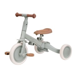 Triciclo con barra verde flores - Little Dutch