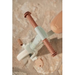 Triciclo con barra verde flores - Little Dutch