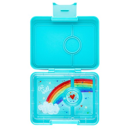 Caja almuerzo Aqua + Rainbow- Yumbox