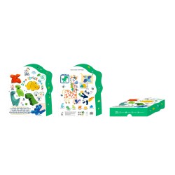 Crayones de dedo- Dinosaurio - 6 colores