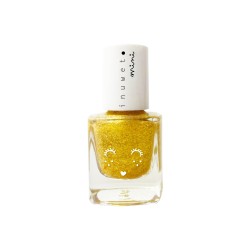 Esmalte de uñas a base de agua Kids PURPURINA DORADA -aroma PAPAYA