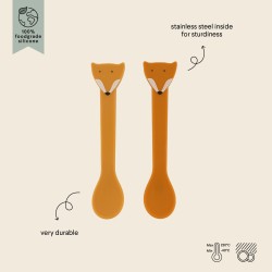 Pack 2 cucharas silicona - Mr. Fox