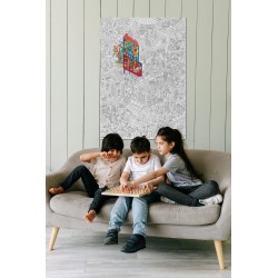 Poster XL Magic College Para Colorear 100x70cm - Omy