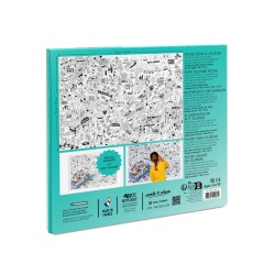 Poster XL Surf & Skate Para Colorear 100x70cm - Omy