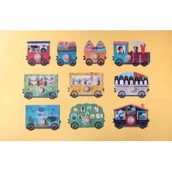 Puzzle - My little train - 10 x 3 piezas