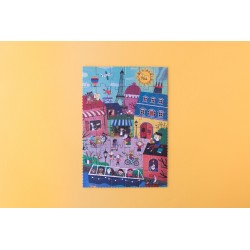 Puzzle reversible - Night & Day in Paris - 36 piezas