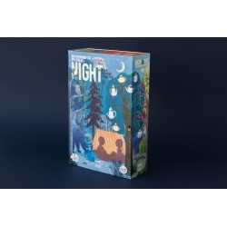 Puzzle reversible - Night&Day in the Forest - 36 piezas