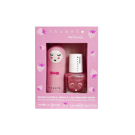 Set de labial +esmalte de uñas -FRESA 