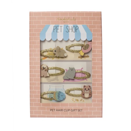 Set de regalo clips de pelo - Pet Shop