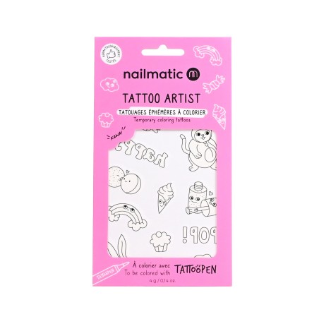Plantilla de tatuajes temporales - kawai