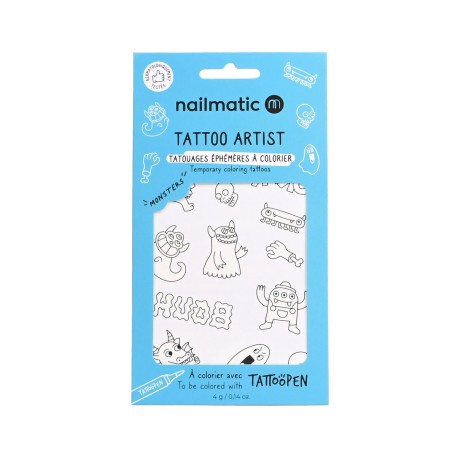 Plantilla de tatuajes temporales - Monster