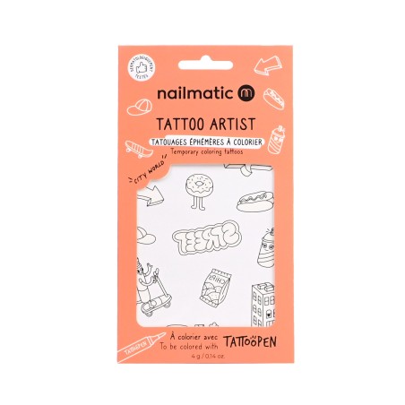 Plantilla de tatuajes temporales - City World
