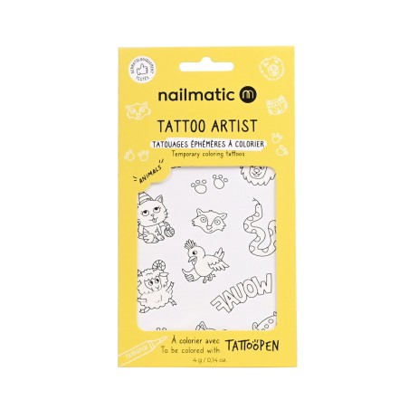 Plantilla de tatuajes temporales - Animals