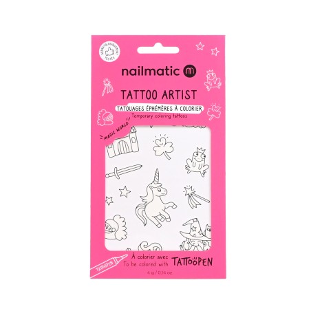 Plantilla de tatuajes temporales - Magic World