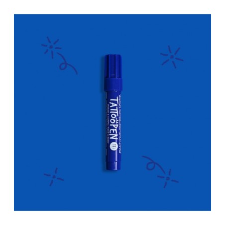 Rotulador tatuaje temporal - Azul oscuro