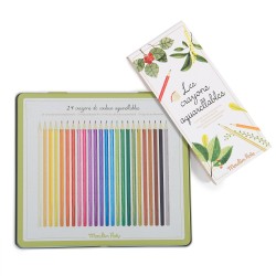 Caja 24 lápices acuarelables - El jardín de Moulin