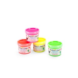 Pintura fluorescente 4 botes -  Schmouks Moulin Roty
