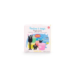 Pintura fluorescente 4 botes -  Schmouks Moulin Roty