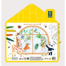 Arte de Ventana - Animales de la Jungla