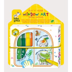 Arte de Ventana - Animales de la Jungla