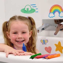 Crayons para baño 6 colores