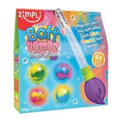 Pincel mágico + 4 bombas de baño - Zimpli Kids