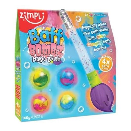 Pincel mágico + 4 bombas de baño - Zimpli Kids