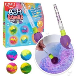 Pincel mágico + 4 bombas de baño - Zimpli Kids