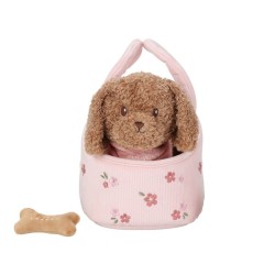 Perrito peluche Jackie con bolsa - Little Dutch