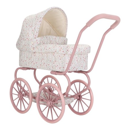 Carrito muñecas metal flores  - Little Dutch