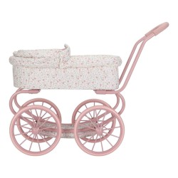 Carrito muñecas metal flores  - Little Dutch