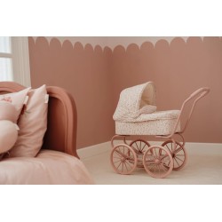 Carrito muñecas metal flores  - Little Dutch