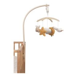 Móvil musical madera newborn natural  - Little Dutch