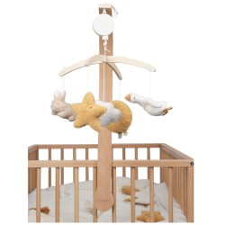Móvil musical madera newborn natural  - Little Dutch