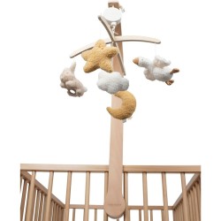 Móvil musical madera newborn natural  - Little Dutch