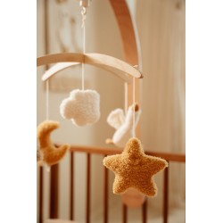 Móvil musical madera newborn natural  - Little Dutch