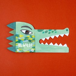 Máscara y pegatinas - Be Wild! Crocodile