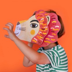 Máscara y pegatinas - Be Wild! Lion